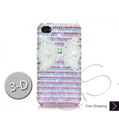 Stripe Ribbon 3D Crystallized Swarovski iPhone Case