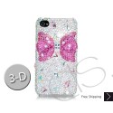 Meso-Ribbon 3D Swarovski Crystal Bling iPhone Cases - Red