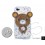 Bear 3D Crystallized Swarovski iPhone Case - White