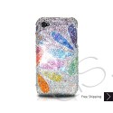 Color Petal Swarovski Crystal Bling iPhone Cases 