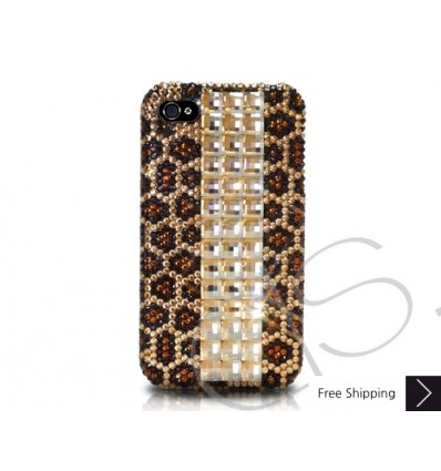 Cubical Leopardo Crystallized Swarovski iPhone Case
