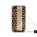Cubical Leopardo Swarovski Crystal Bling iPhone Cases 