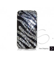 Zebra Wave Swarovski Crystal Bling iPhone Cases 