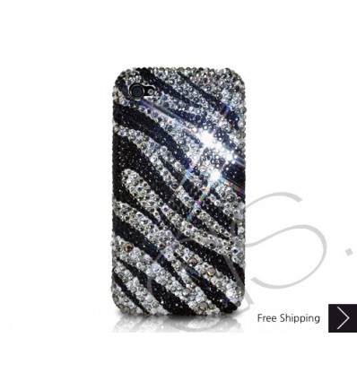 Zebra Wave Crystallized Swarovski iPhone Case