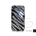 Zebra Wave Swarovski Crystal Bling iPhone Cases 