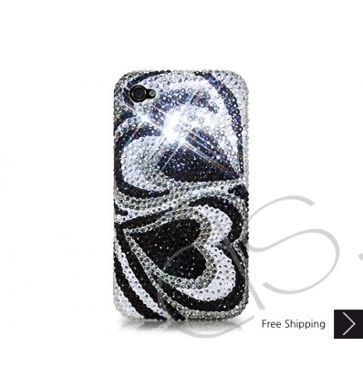 Duo Hearts Crystallized Swarovski iPhone Case