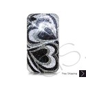 Duo Hearts Swarovski Crystal Bling iPhone Cases 