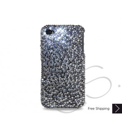Organize Crystallized Swarovski iPhone Case - Silver & Black