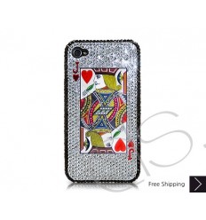 Poker Heart Jack Crystallized Swarovski iPhone Case