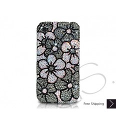 Blossom Crystallized Swarovski iPhone Case - Black