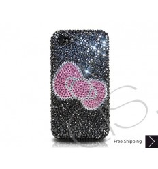 Ribbon Crystallized Swarovski iPhone Case - Black