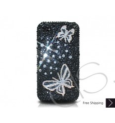 Butterfly Crystallized Swarovski iPhone Case - Black