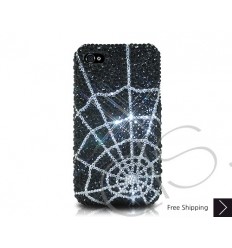 Spider Web Crystallized Swarovski iPhone Case - Silver