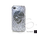 Skull Swarovski Crystal Bling iPhone Cases - Silver