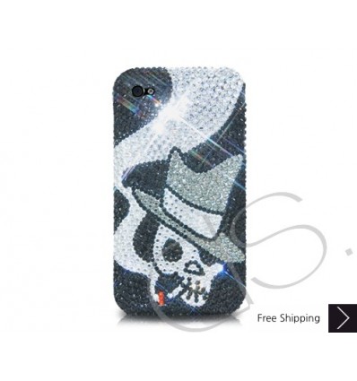 Smoking Skull Crystallized Swarovski iPhone Case