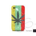 Leaf Swarovski Crystal Bling iPhone Cases 