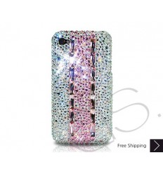 Stitching Pink Crystallized Swarovski iPhone Case