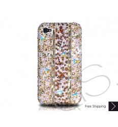 Stitching Gold Crystallized Swarovski iPhone Case