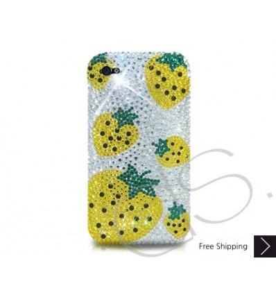 Strawberry Yellow Crystallized Swarovski iPhone Case