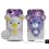 Gradation Bear 3D Flip Crystallized Swarovski iPhone Case - Purple