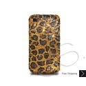 Leopardo Swarovski Crystal Bling iPhone Cases 
