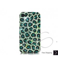 Leopardo Crystallized Swarovski iPhone Case - Green
