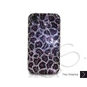 Leopardo Blossomed Swarovski Crystal Bling iPhone Cases 