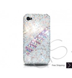 Scatter Cubical Crystallized Swarovski iPhone Case - White