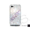 Scatter Cubical Swarovski Crystal Bling iPhone Cases - White