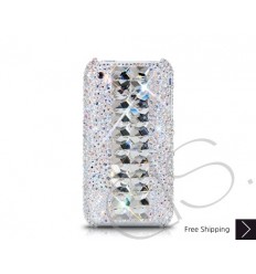 Cubical Silver Crystallized Swarovski iPhone Case