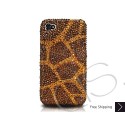 Giraffe Swarovski Crystal Bling iPhone Cases - Gold