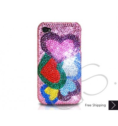 Loving Hearts Crystallized Swarovski iPhone Case
