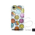 Smile Icon Swarovski Crystal Bling iPhone Cases 