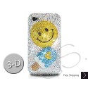 Smile Ice Cream 3D Swarovski Crystal Bling iPhone Cases