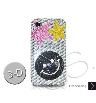 Smile Stars 3D Crystallized Swarovski iPhone Case