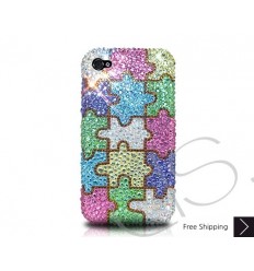 Color Puzzle Swarovski Crystal Bling iPhone Cases 