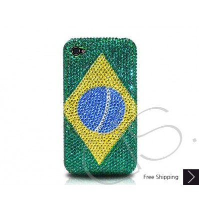 National Series Crystallized Swarovski iPhone Case - Brazil