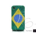 National Series Swarovski Crystal Bling iPhone Cases - Brazil