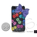 Ribbon 3D Swarovski Crystal Bling iPhone Cases - Multicolor