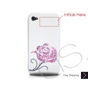 Pink Rosaceae Swarovski Crystal Bling iPhone Cases Valentine's Special - Pink (Thank you)
