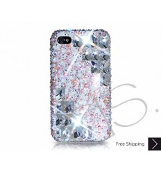 Symmetric Swarovski Crystal Phone Case - Platinum 