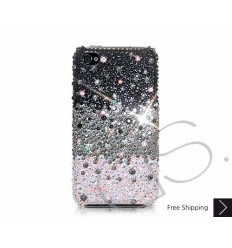 Gradation Swarovski Crystal Bling iPhone Cases - Black 
