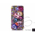 Colorato 3D Swarovski Crystal Bling iPhone Cases - Blue