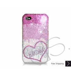 Loving Heart Personalized Swarovski Crystal Phone Case 