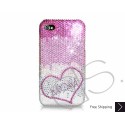 Loving Heart Personalized Swarovski Crystal Bling iPhone Cases 