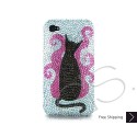 Demonio Catty Swarovski Crystal Bling iPhone Cases 