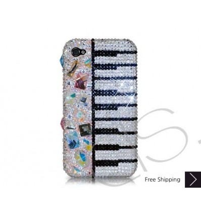 Piano Keys Swarovski Crystal Phone Case 