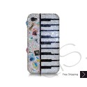 Piano Keys Swarovski Crystal Bling iPhone Cases 