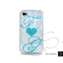 Eternal Love Personalized Swarovski Crystal Bling iPhone Cases 