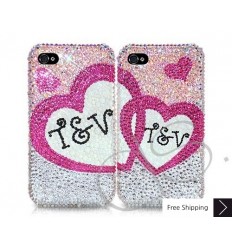 Lover's Personalized Swarovski Crystal Phone Case 